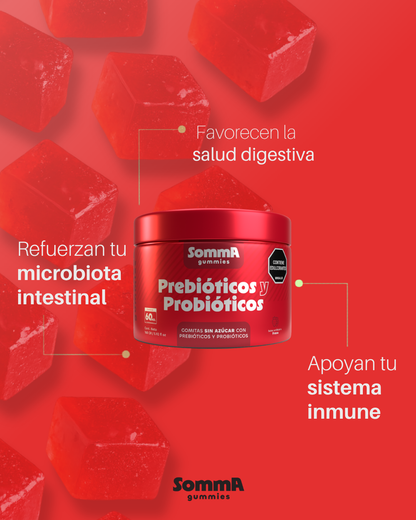 Gomitas de Probióticos y Prebióticos