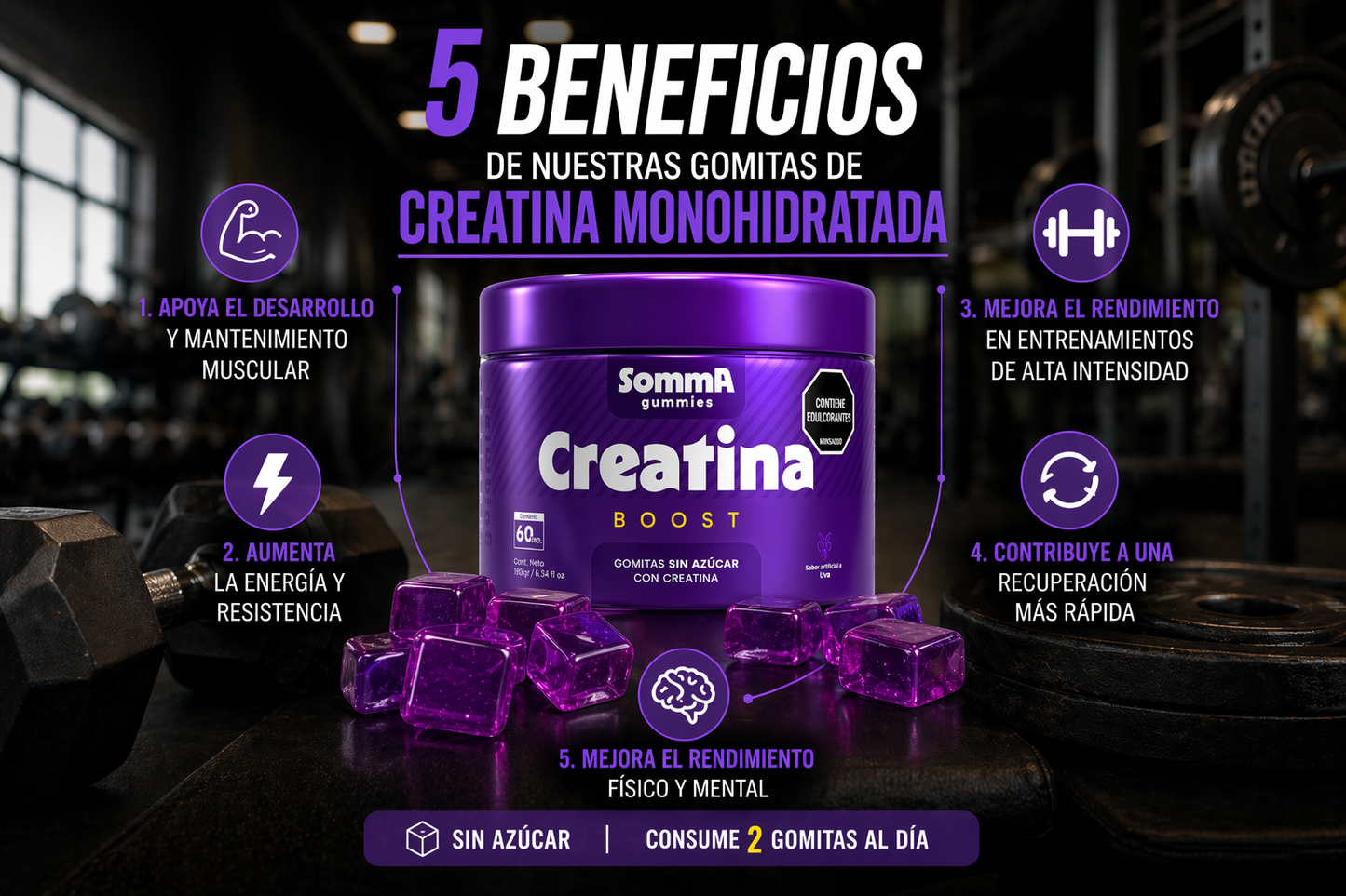 Gomitas de Creatina Monohidratada